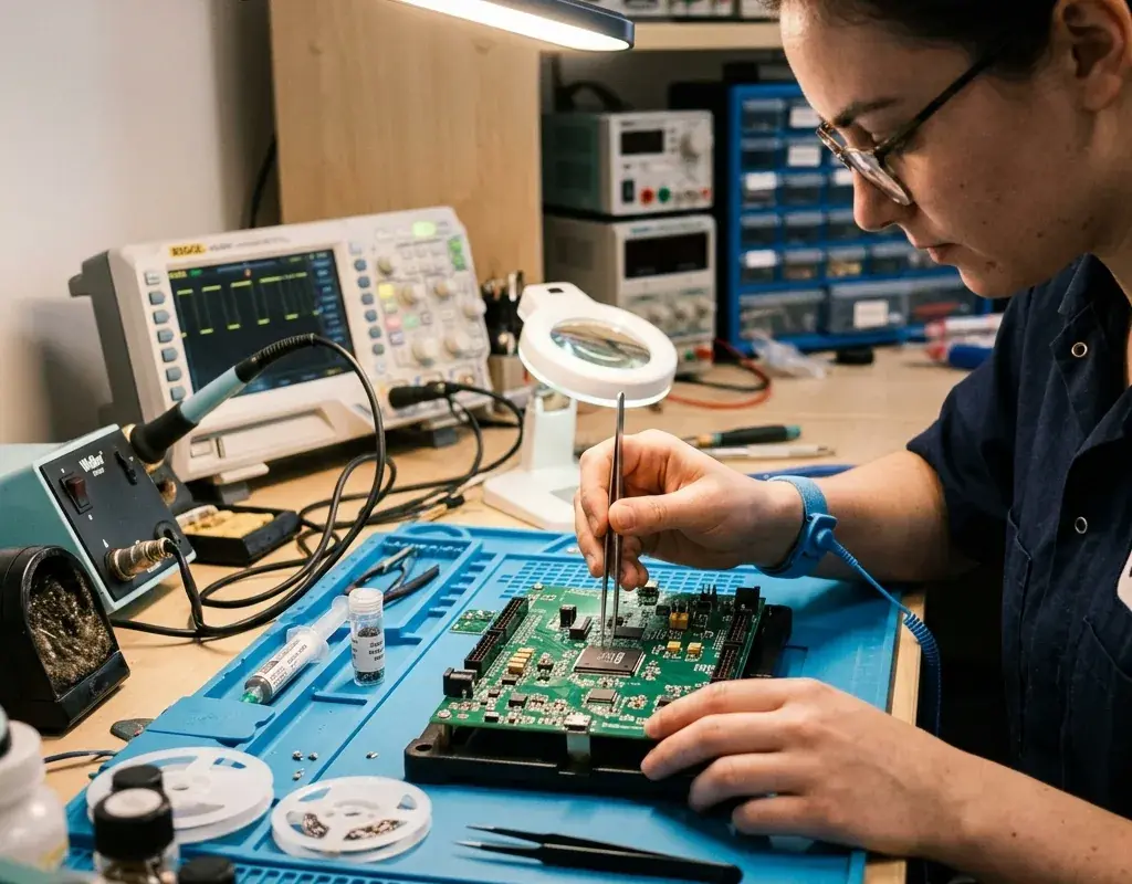 Prototype PCB Assembly — precision electronic manufacturing at TOS Lanka's facility in Sri Lanka